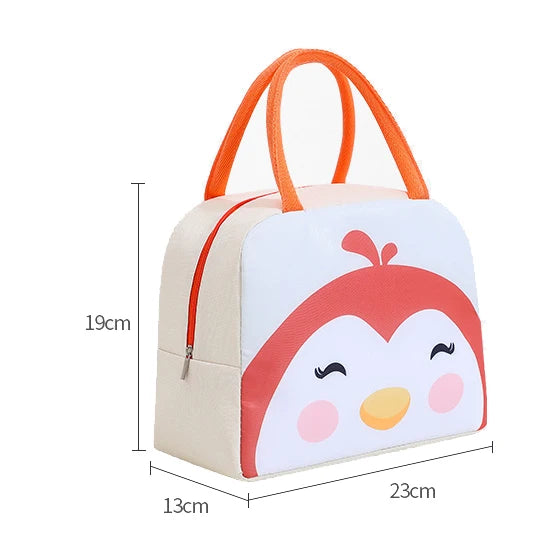 Animals Cute Waterproof Insulation Children Kids Lunch Bags Food Cooler Bags