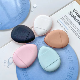 Hot Mini Air Cushion Powder Puffs Non-Sticking Mini Finger Powder Puff Dry and Wet Makeup Tools
