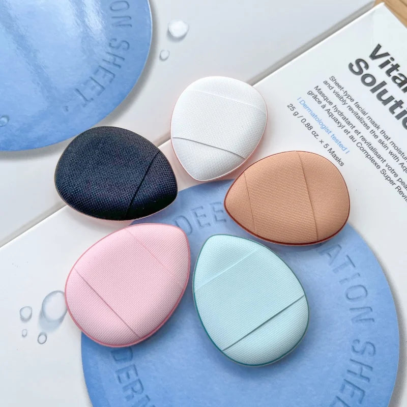 Hot Mini Air Cushion Powder Puffs Non-Sticking Mini Finger Powder Puff Dry and Wet Makeup Tools