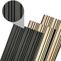 For KASARO 2024 Custom Modern Design Wood Panel Wall Decor Acoustic Slat Wall Cladding Panels for Hotel Application Graphic