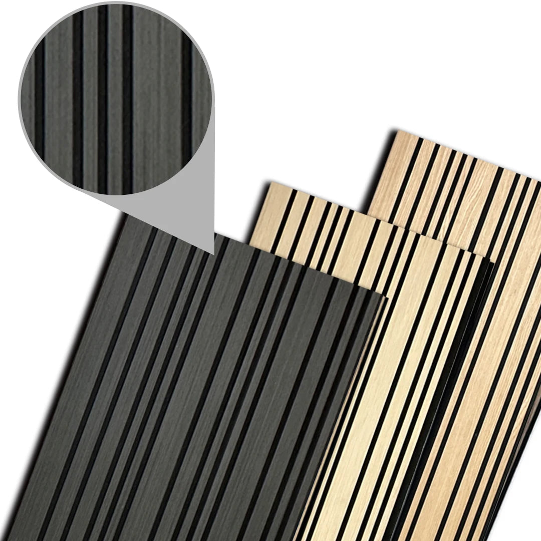 For KASARO 2024 Custom Modern Design Wood Panel Wall Decor Acoustic Slat Wall Cladding Panels for Hotel Application Graphic