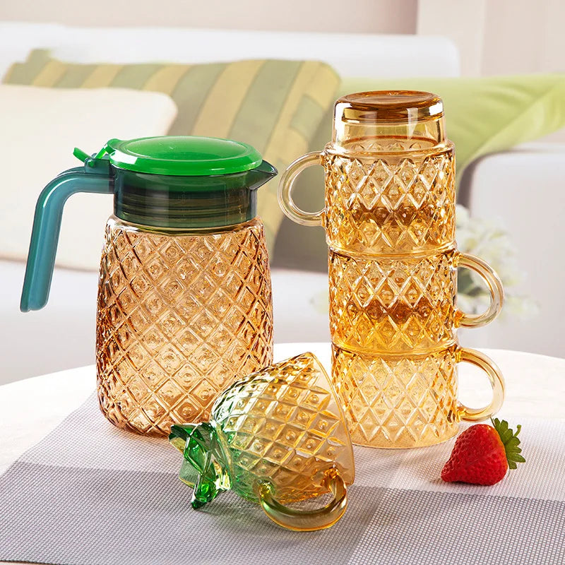 2022 Hot Sale Glass Jug Set Water Glass Set with Jug Water Jug