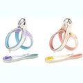 Fashion Macaron Breathable Nylon Pet Harness - Anti-Escape Reflective Dog Collar with Safety Lead for Walking Size S