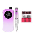 Professional Portable Electric Nail Drill Machine 35000RPM Rechargeable with Polishing Feature