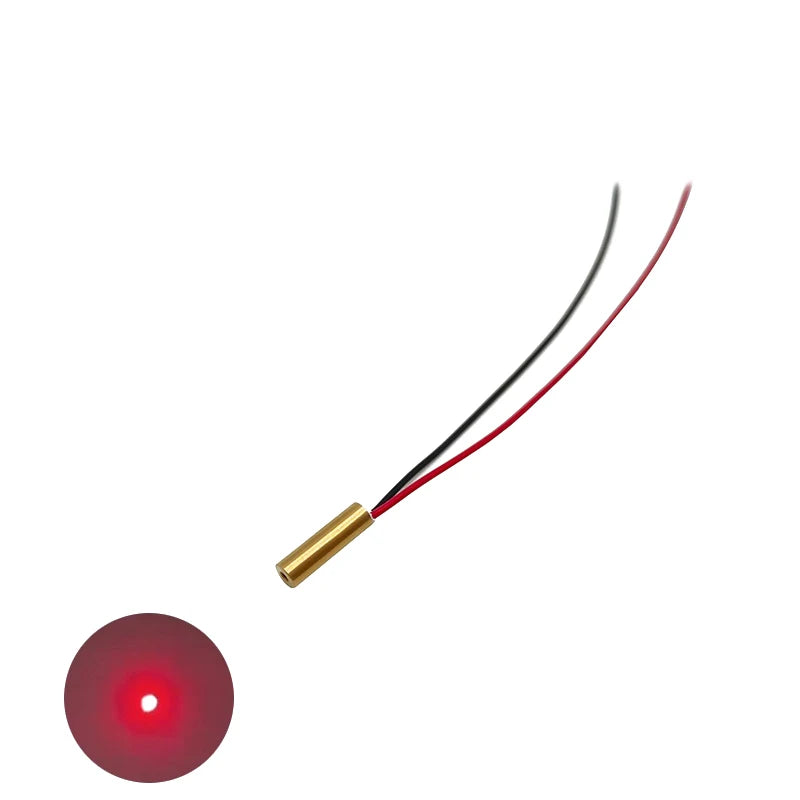 Compact Mini D4mm 650nm Red Dot Laser Module 0.5mw 1mw 5mw With PMMA Lens Industrial Grade Class I~Class IIIA New Used Condition