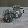 2023 Hot Sale Smoky Grey Glass Diamond Coffee Pot Heat-resistant Glass Coffee Server