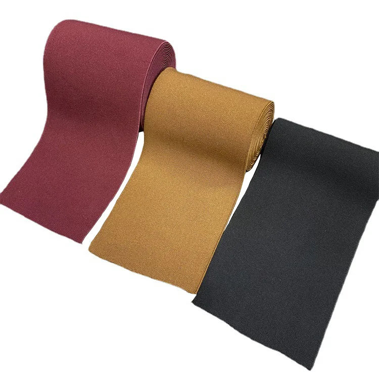 Women's Ready-to-Ship Nylon Waist Belt 10cm Skinny Stretch Band Woven Technique Rubber Elastic