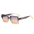 2025 New European American Trendy Versatile Sunglasses Square Frame Gold Rivet Splicing Personality Sunglasses