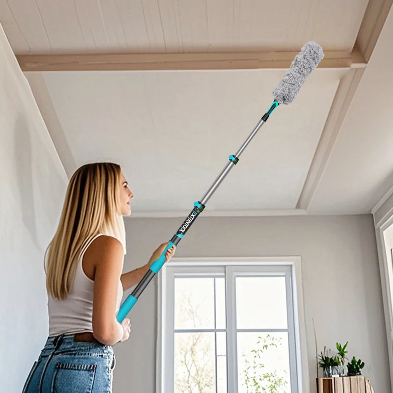 Customizable Aluminum Multifunction Household Cleaning Kit with Lightweight Telescopic Tool Pole for Paint Cleaning