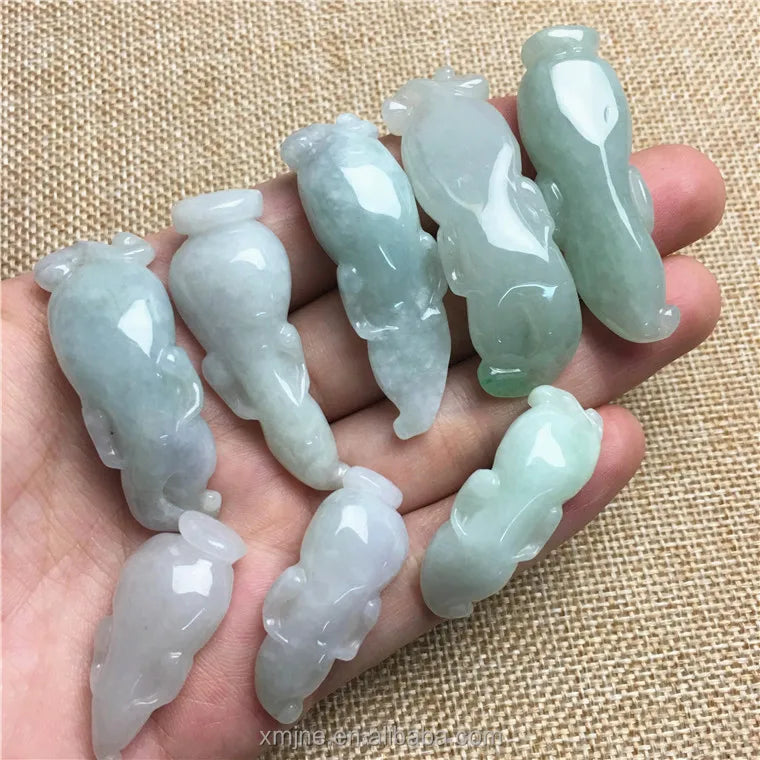 Certified Grade a Myanmar  Ginseng Jade Pendant Jewelry DIY Parts Jewelry Jade Pendant Manufacturer Wholesale