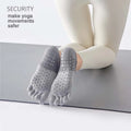 Professional Women's Yoga Socks Anti-Slip 5-Toes Banded Split Toe Sweat-Absorbent Customizable Print Eco-Friendly