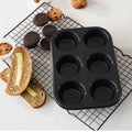 Custom 6 Cups Muffin Baking Tray Non-stick Baking Heavy Carbon Steel Cupcake Mold