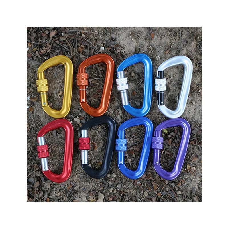 Custom Logo 12kn Aluminum Rotating Carabiner Hook