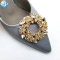 Delicate Glitter Rhinestone Lady Shoes Accessories Shoe Clip Custom Flower Shoe Buckle for Fashion Show