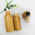 Luxury Essential Oil Packaging 5ml 10ml 15ml 30ml 50ml 100ml Cosmetic Eye CBD Serum Bamboo Glass Dropper Bottle