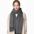 Custom logo Cashmere Classic Soft Luxurious Long Winter  Wrap Shawl Scarves Cold Weather Scarf