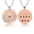Quantum Energy Science Pendant Bio Lava Solar Nano Energy Pendants Metal 7 in 1 Ions Ball