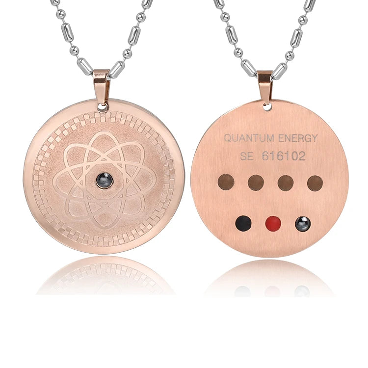 Quantum Energy Science Pendant Bio Lava Solar Nano Energy Pendants Metal 7 in 1 Ions Ball
