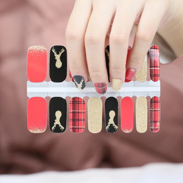 Korea Nail Stickers Colorful Nail Polish Sticker Huizi Nail Wraps
