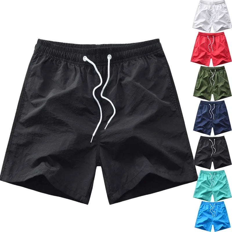 Wholesale 7 Colors Summer Men's Surf Board Blank Mesh Beach Shorts Custom logo Men's Board Shorts With Mesh Inside