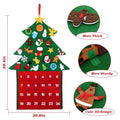 Christmas Advent Calendar 2021 Kids 24 Days Christmas Countdown Calendar Felt Christmas Tree for Toddlers with Pocket 25 Pcs