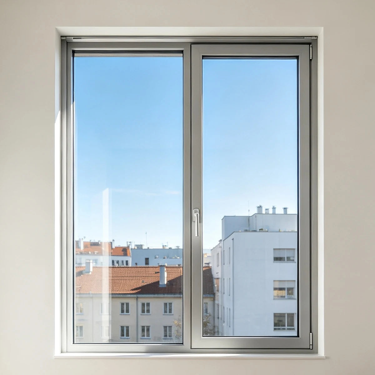 Premium Quality Hollow Glass Noise Reduction Thermal Insulation Wind Resistant Aluminum Glass Casement Window for Bedroom MegaBDM