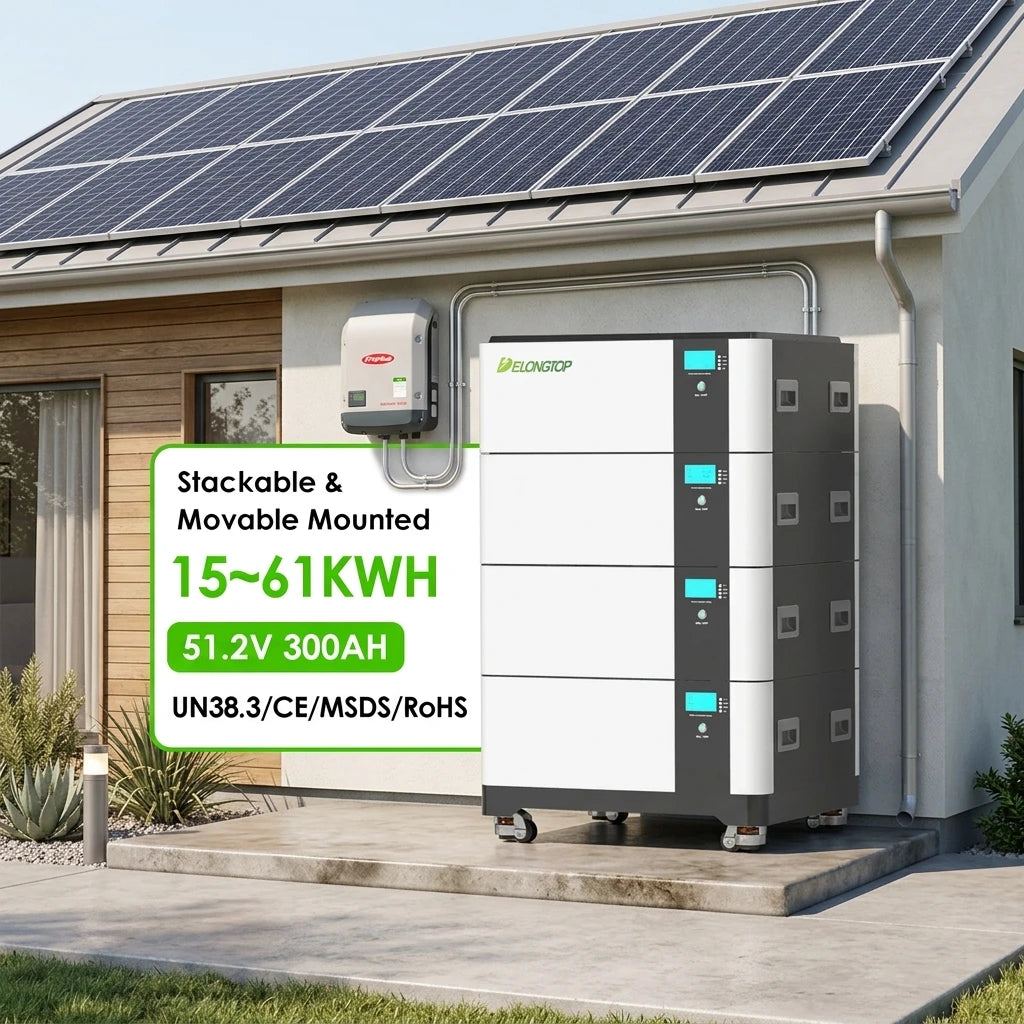 Stackable 48V 314AH 300Ah 600Ah 900Ah 1200Ah Solar Home Energy Battery Pack Lithium Ion 51.2v 15 Kwh 16 kwh 30 kwh 50kwh 60 Kwh