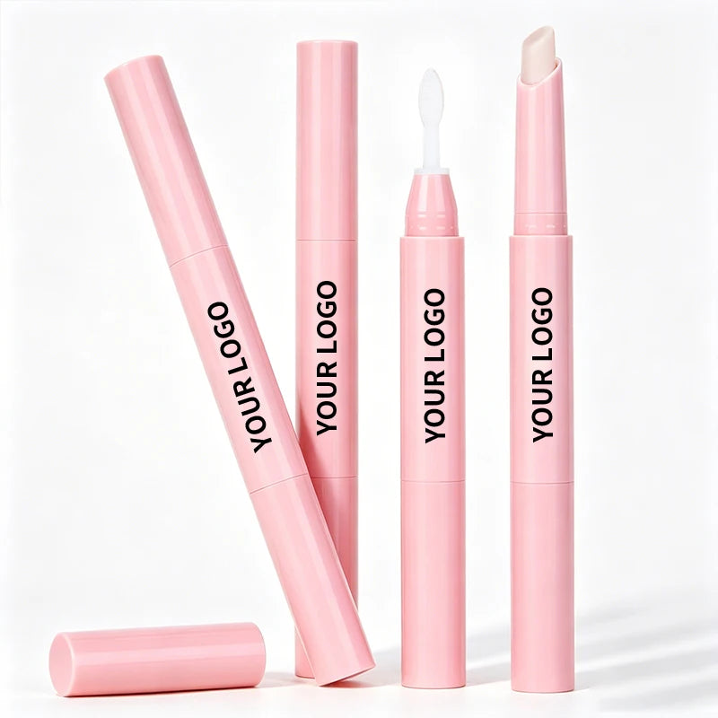 Private Label Vegan Double-ended Eyebrow Wax Pencil Brow Wax Pen Freeze Styling Custom Waterproof Eyebrow Balm Pen
