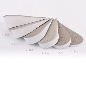 Factory Wholesale Invisible comfort Cowhide Increases Half-cushion Height increase 1-4cm for Men and Women