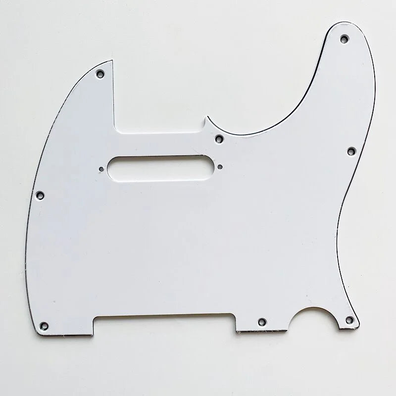 3Ply White Scratch Plate Nashville TL Guitar Pickguard with Pickup Route for Electric Guitar Parts