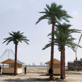 C089 Artificial Palm Tree Large Tropical Artificial Tree for Outdoor Landscaping at the Beach Playground Sun Protection Palm
