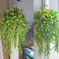 Hot Sale Plastic Vines Artificial Flowers Wedding Home Outdoor Decoration Hanging Artificial Eucalyptus Flowers