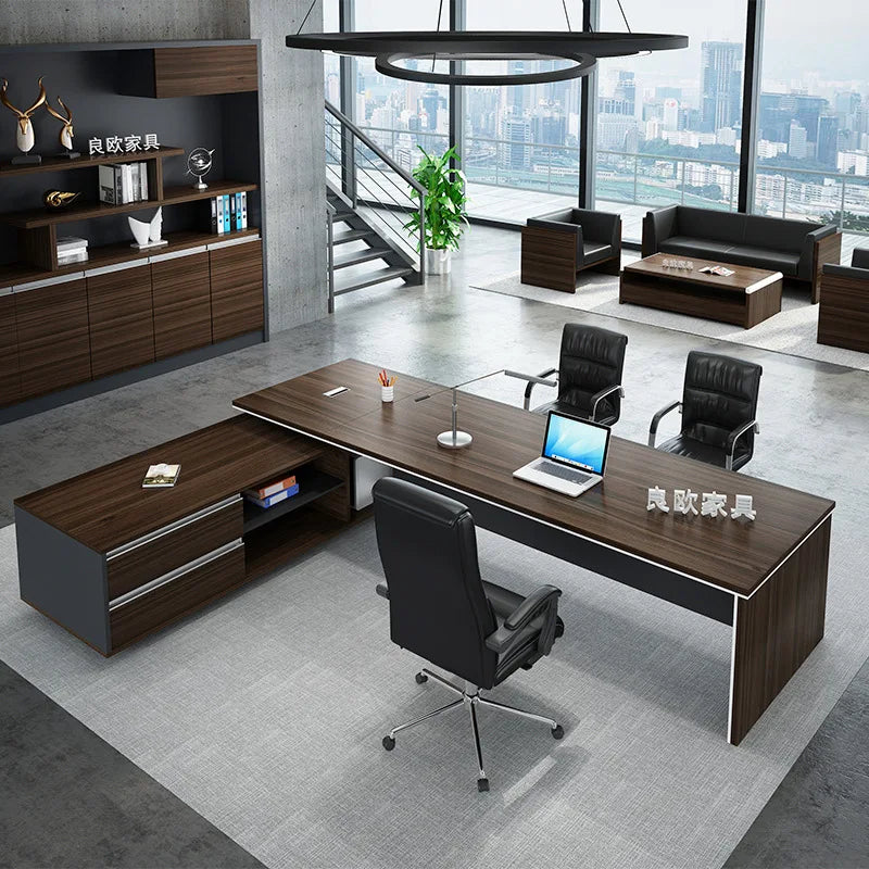 Customized Modern New Design Wooden Office Furniture Extendable Home Partner's Desk Table Office Desks