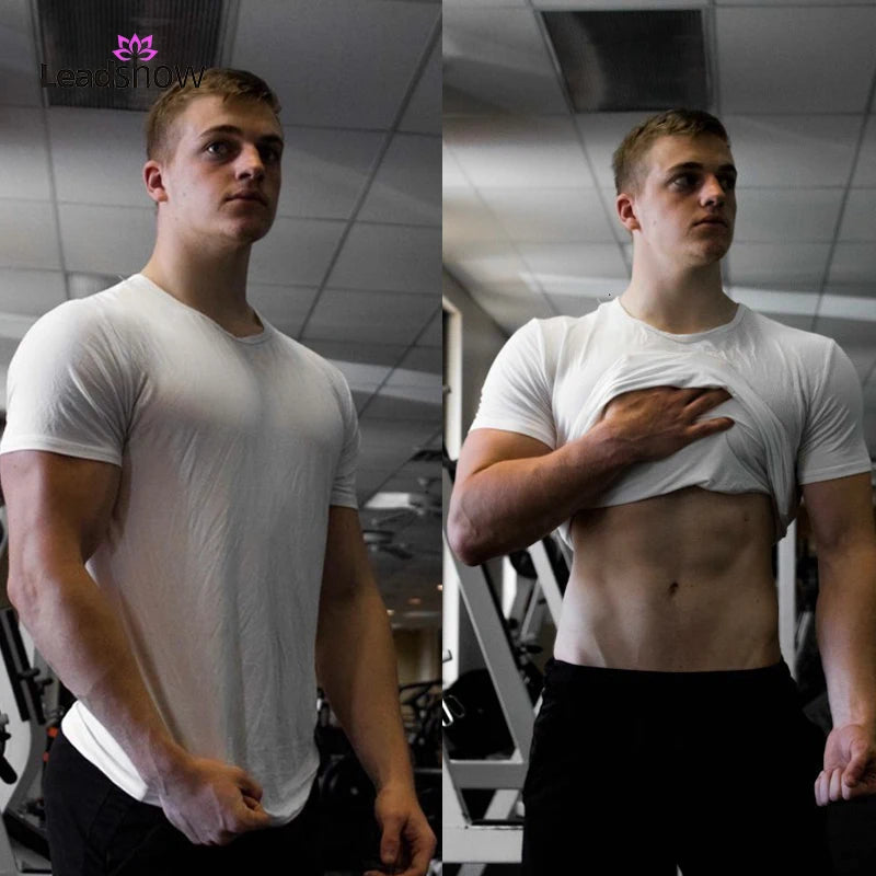 Wholesale Dryfit  Athletic Running Sports Wear Compression Gym Men's Muscle Fitness Clothes  Bamboo Fiber t Shirt T Shirts