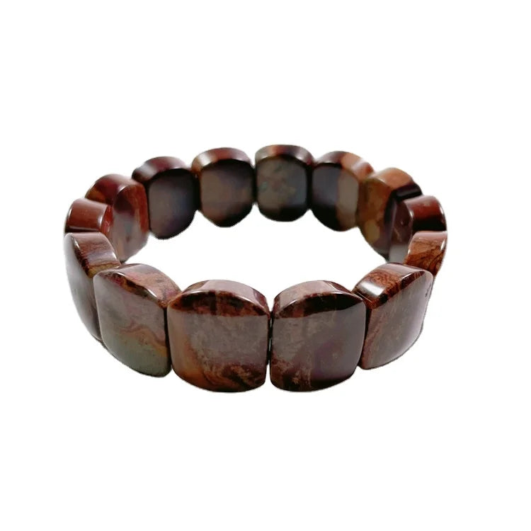 HY Wholesale Natural Phoenix Stone Square Bracelet Healing Crystals Facet Bracelet