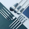 11PCS Professional Makeup Brushes Set with Wood Handle Synthetic Hair Face & Concealer Highlighter Brush