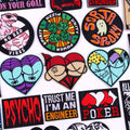 Sexy Butt Punk Iron on Embroidered Patches for Clothing Custom Wholesale Patches DIY Poker Applique Patch Factory Direct Price