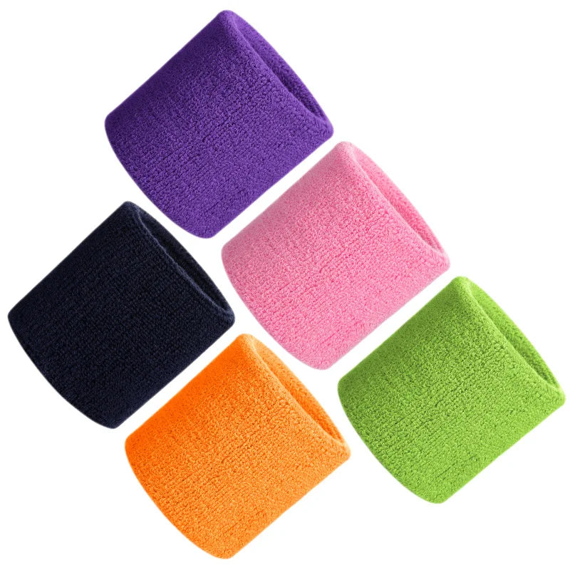 Hot Promotion Comfortable Sport Breathable  Sweat-absorbent Cotton Wrist Bands of Tennisbadmintonvolleyballpadel ETC