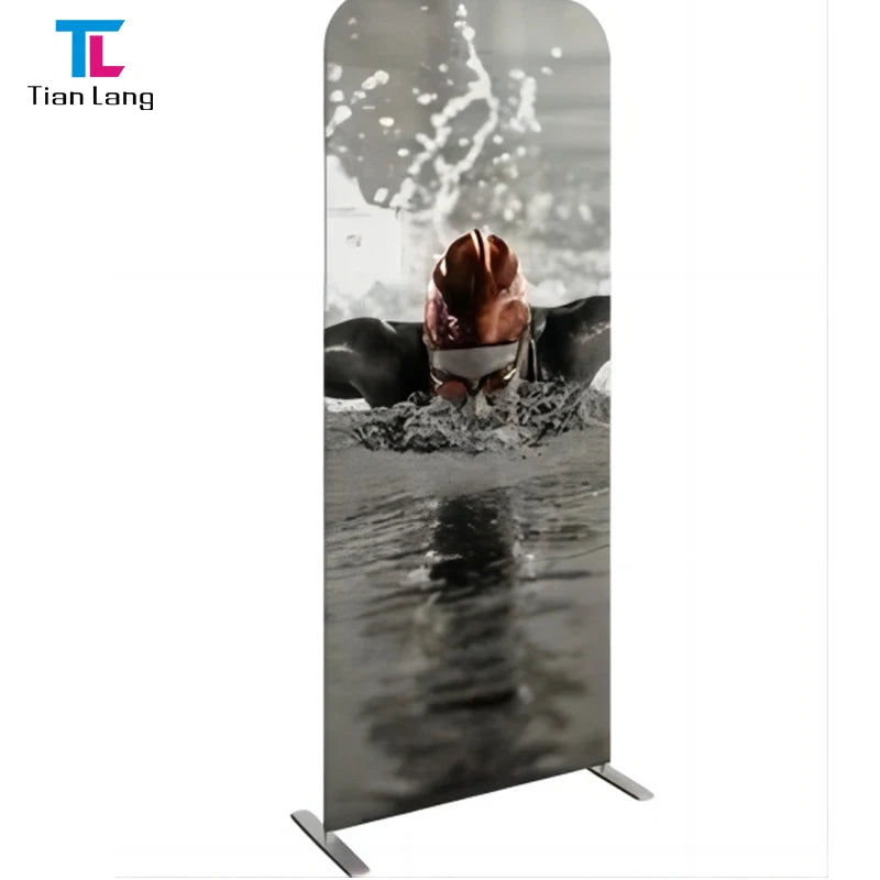 Tian Lang 8x8 Trade Show Equipment Photo Booth Tension Fabric Backdrop with Stand Pipe and Drape Photobooth