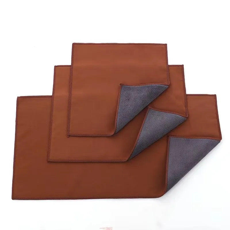 New Arrival Premium Quality Microfiber Car Wash Drying Towel Car Window Glass Double Layer Suede Coral Velvet Cleaning Towel