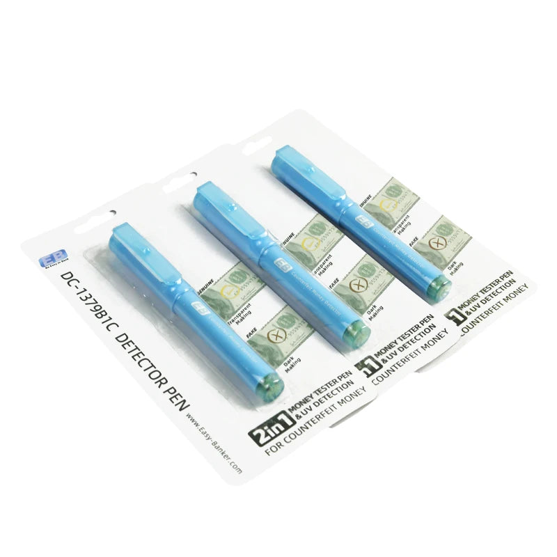 DC-1379B1C-3 Factory Wholesale Mini Money Detector Pen Handy Banknote Tester with UV Detection Cash Bill Checking Pen