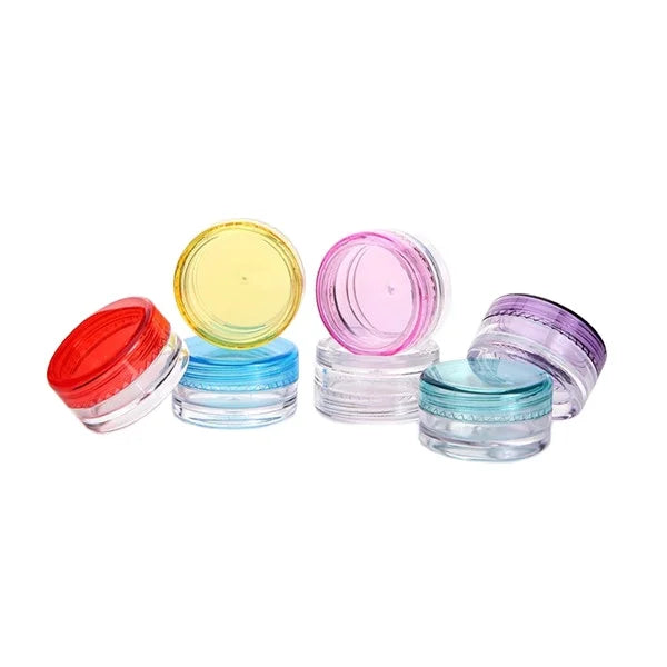 2g Colorful Plastic PS Travel Cream Jar Small Eye Shadow Jar Eye Cream Container