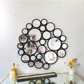 82cm Modern Decorative Large Mirrored Irregular Shape Wooden Framed Wall Mirror for Home Decor Wholesale Dropshipping Products