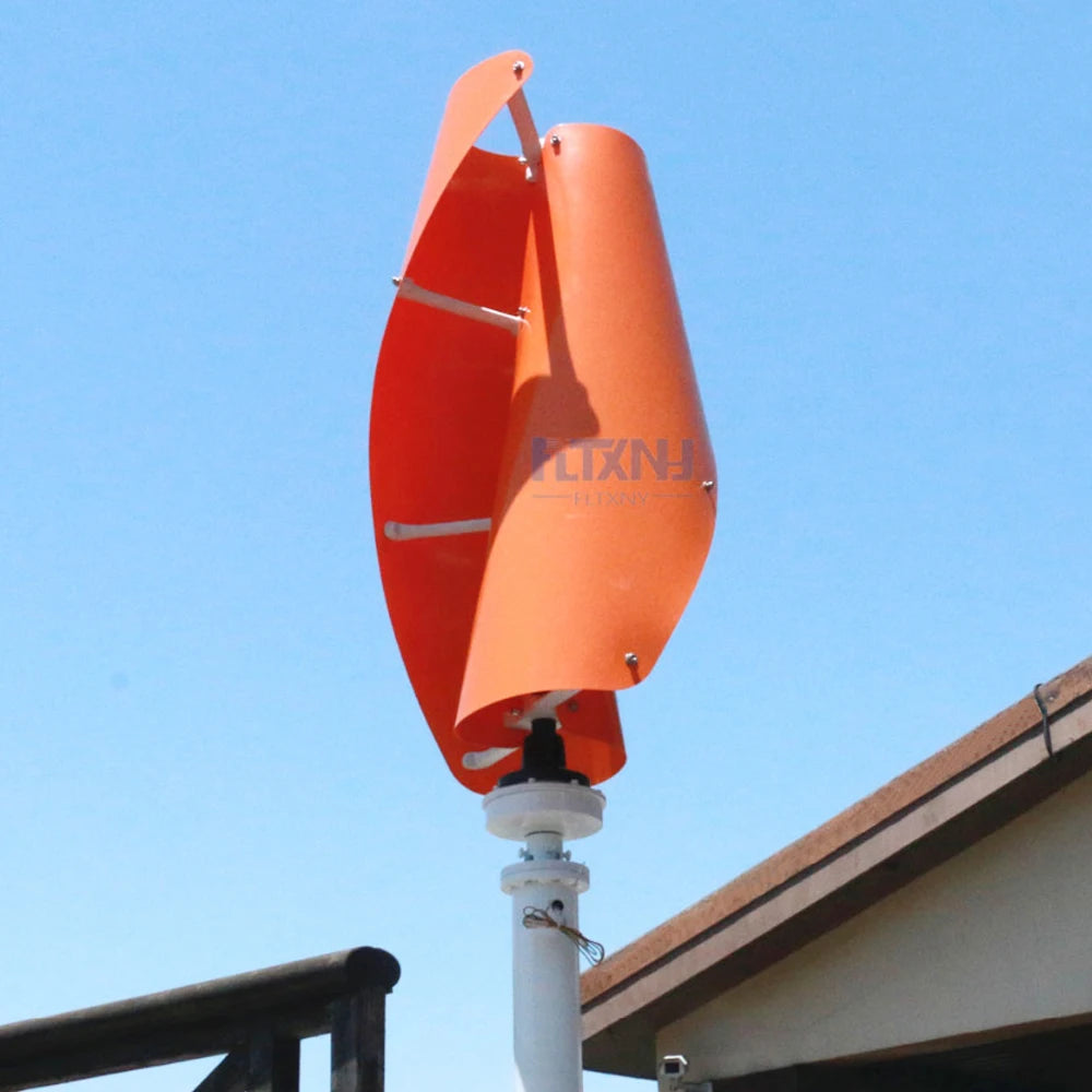Low RPM Wind Turbine 400w 600w 1000w 12v 24v 48v 96v 120v Vertical Wind Generator for Home Helix Axis