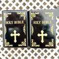 Hot Selling Black Obsidian Clear Quartz Holy Bibles Healing Crystal Crafts Book for Metitation