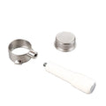 51mm Professional Espresso Coffee Machine Accessories Bottomless Handle Head with 3 Ear Stainless Steel Handle Head