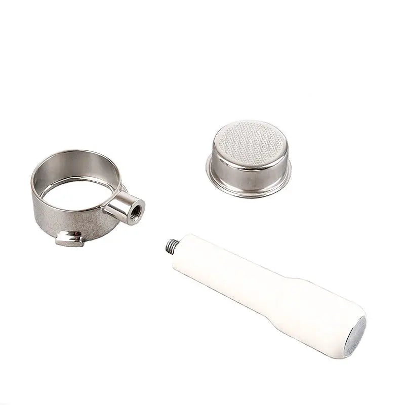 51mm Professional Espresso Coffee Machine Accessories Bottomless Handle Head with 3 Ear Stainless Steel Handle Head