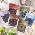 12 Sheets Per Pack Posthumous Wreath Vintage Material Handbook Sticker Pack Creative Handbook Stickers Stickers
