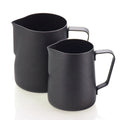Milk Frothing Pitcher Stainless Steel Espresso Steaming Pitchers 12OZ/350ml for Espresso Machines Latte Art Matte Black