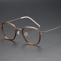 Brown Vintage Style Square Titanium Eyewear Spectacles Women's Optical Frames by Chinese Manufacturers